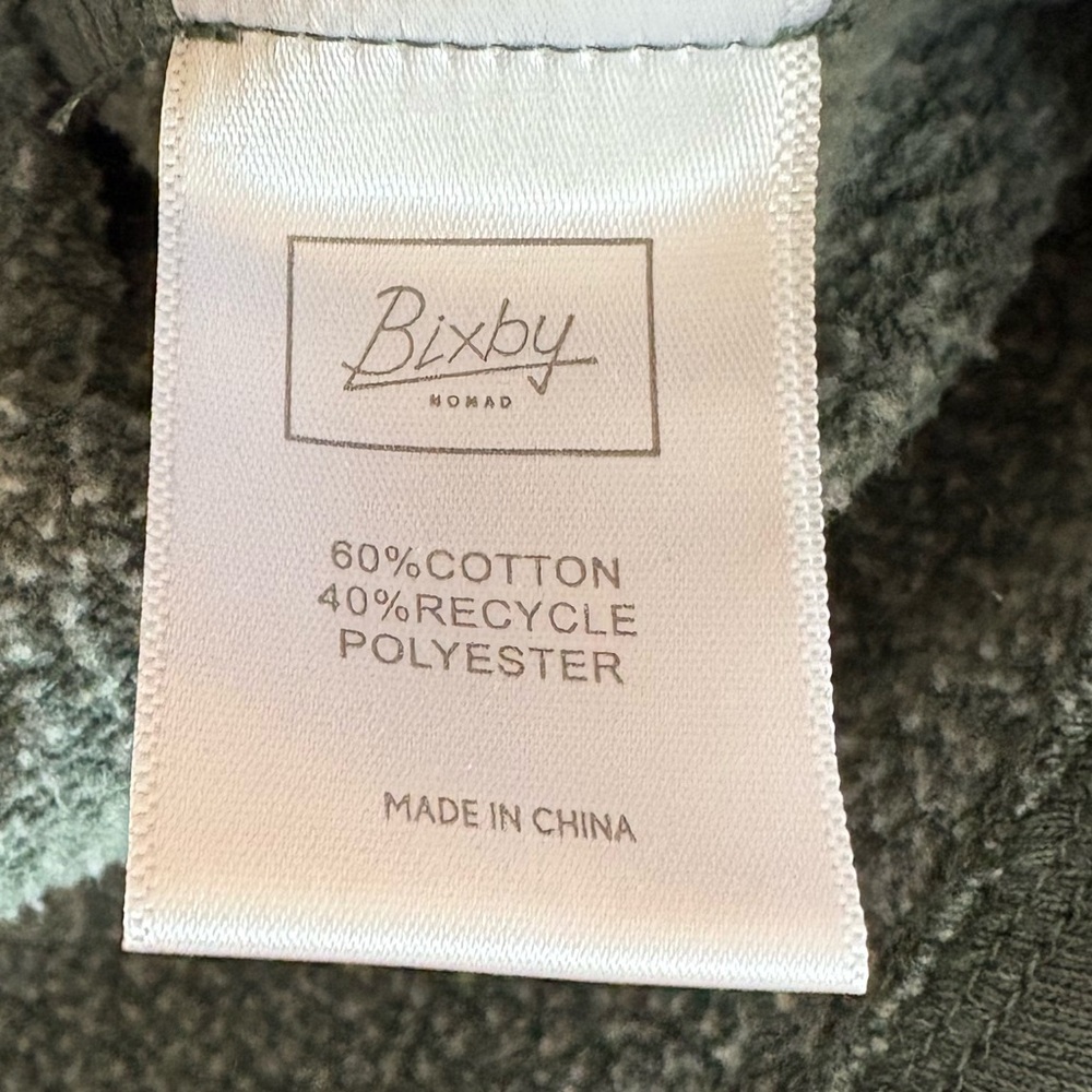 Bixby‎ Nomad Sage Green Knit Button Up Soft Casual Shirt Youth Medium - Picture 5 of 6